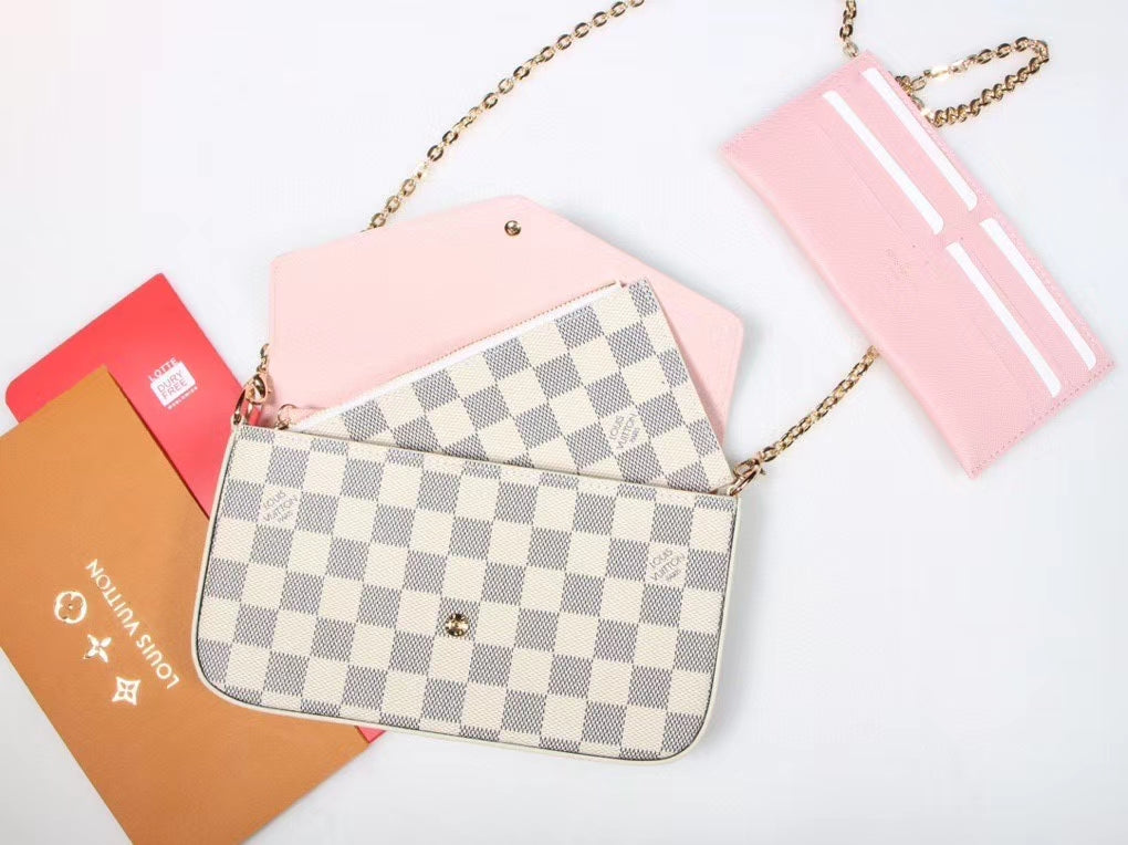 LV Bag- White and Grey - Fragrance Deliver SA