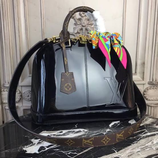 LV Bag - Black Colourful scarf - Fragrance Deliver SA