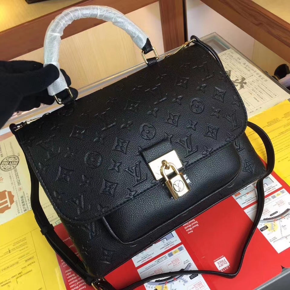 LV Bag - Black with Gold Lock - Fragrance Deliver SA