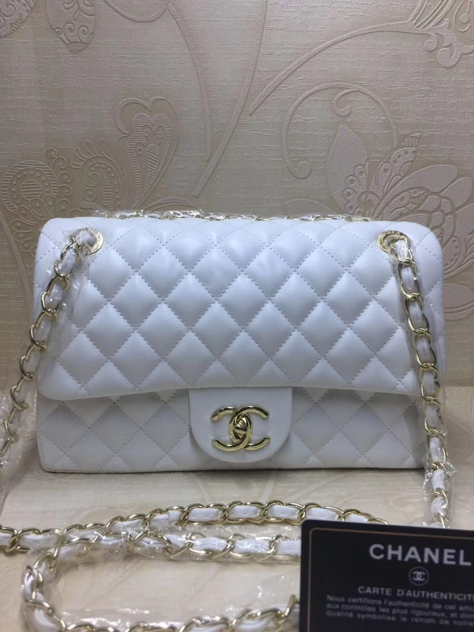 CC Bag - White and Gold - Fragrance Deliver SA