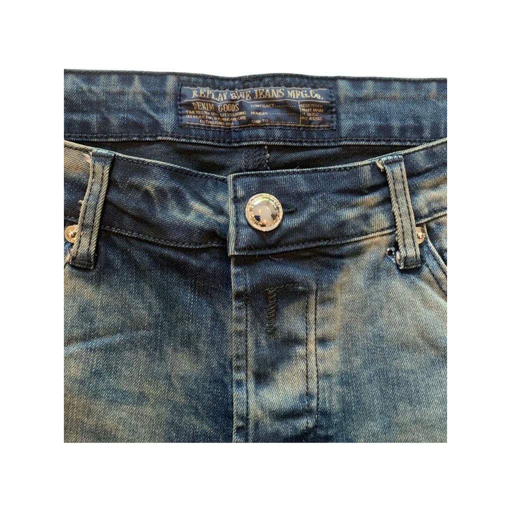 REPLAY “PP2206” blue-brown denim jeans (Style R1021-3) - Fragrance Deliver SA