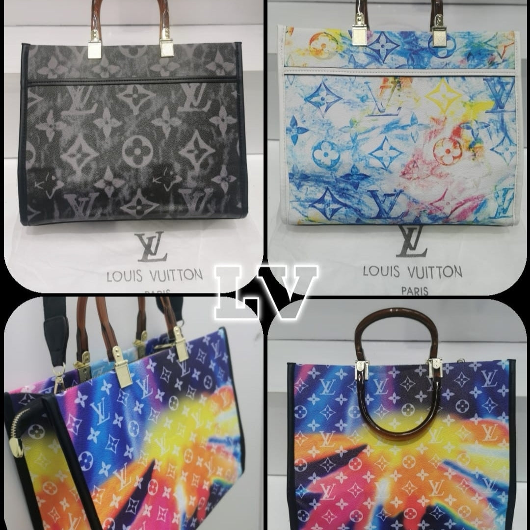 LV Bag -Black/Grey, White/ Colourful, Black/ Colourful - Fragrance Deliver SA