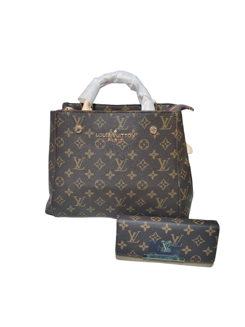 LV Bag - White and Brown Set - Fragrance Deliver SA